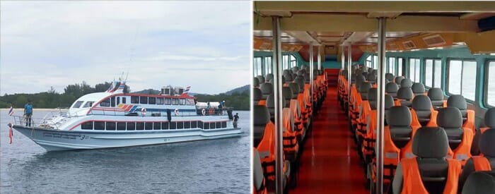 Lanta Super Concord Tour ferry exterior and interior views